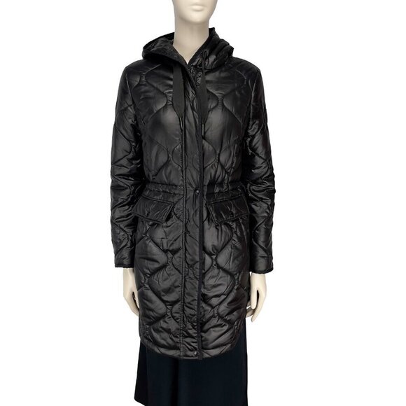SAM EDELMAN Onion Quilted Anorak Jacket Black  sz XS - Picture 2 of 9